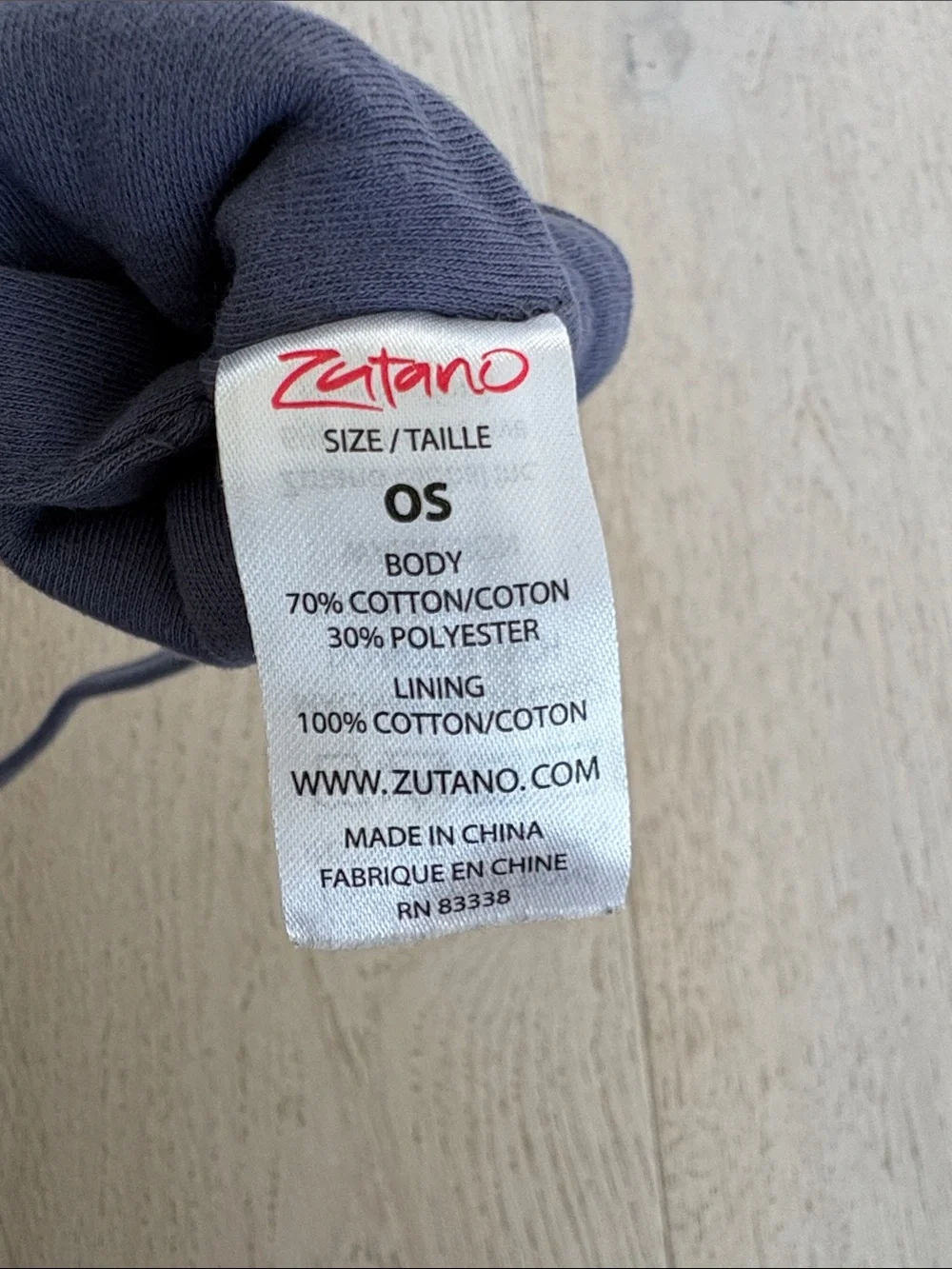 Zutano Dark Gray Fleece Kids Mittens on String